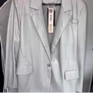 Badgley Mischka Light Gray Women's Blazer